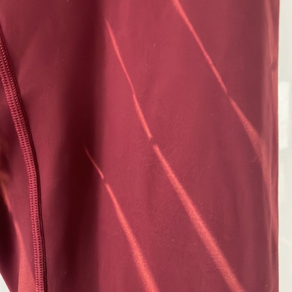 Lululemon Wunder Train HR Crop 23” Fade Color-Red Merlot w/Dye Size-12 NWT - Picture 7 of 12
